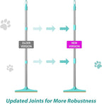 Carpet Rake for Pet Hair Removal, Reusable Cat Dog Hair Remover with 45’’ Long Handle Advanced Lint Remover Scraper for Carpets, Rugs, Mats, Couch