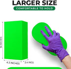 Multi-Purpose Sponges for Cleaning - Lime Green Sponge 10 Pack, Large Sponges for Car Washing, Tile & Grout, Bulk Pack Sponge