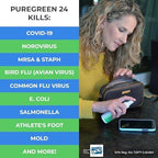 PureGreen24 Starter pack Safe & Effective Disinfectant Kills Deadly Germs including RSV COVID-19 Norovirus MRSA Staph flu Contains no toxic chemicals odorless (1 32 & 2 4oz sprays 3 XL MFC’s)