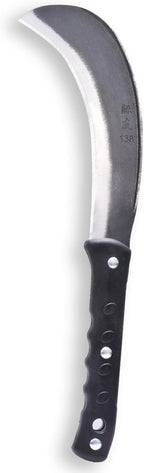 1pce 420mm/16.54in Manganese Steel Billhook Brush Clearing Sickle for Grass,Weeding Tools for Garden,Curved Sawtooth Sickle,Machete Axe for Cutting Trees,Steel Blade Knife in Hand