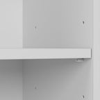Bush Furniture Tall 5 Shelf Bookcase, Large Open Bookshelf, Sturdy Display Cabinet for Living Room or Home Office, Cabot Collection, White