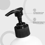 MOMEEMO Soap Dispenser Set 2 Pack, Contains Hand and Dish Soap Dispenser, Perfect for Black and White Kitchen Decor. (Black & White)