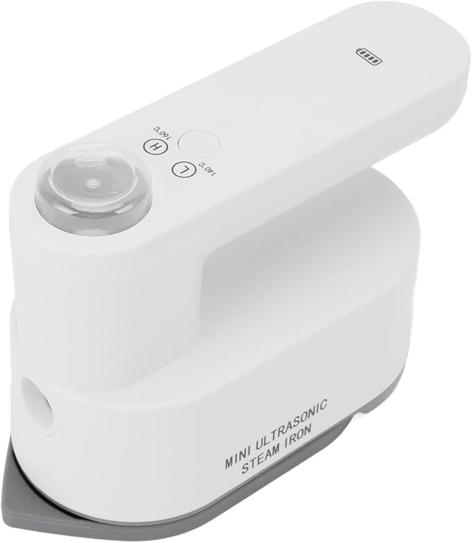 Travel Steamer for Clothes, Cordless Rechargeable Portable Mini Steam Iron with 2 Temperature Settings, Mini Ironing Machine Handheld Steam Iron for Home Business Trip Travel