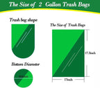 2 Gallon 120pcs Small black Trash Bags(Fit 1.8-2 Gal) Plastic black Garbage Bags,Bathroom Trash Can Bin Liners,Waste Basket Liner,Fit 6-8 Liter, 1.8 Gallon,2 Gallon (2-Black120)