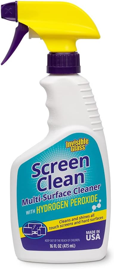Invisible Glass 92013 16-Ounce Screen Clean Multi-Surface Cleaner Perfect for Touch Screens, Smart Phones, Tablets, Laptops, Glass, and Electronics, Pack of 1
