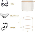 2 Pack Bra Laundry Bags for Washing Machine, Delicate Underwear Wash Bags with Anti-Deformation Structure & Fixed Friction Plates