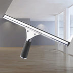 Professional Stainless Steel Handle Water Wiper Window Glass Squeegee with Replacement Rubber Blade 105cm 41inch (Black, 18in/45cm+Blade)