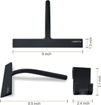 RICHMIRTH Silicone Rubber Blade Shower Squeegee 9" in Width Window & Car Squeegee for Shower, Glass, Window