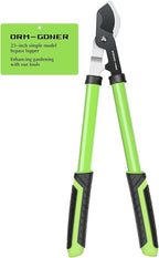 23" SK5 Dual-Blade Loppers Cuts 2" Dry/Wet Branches - Triangular Steel Tube & SecureLock, Heavy Duty Tree Trimmers Green/Black