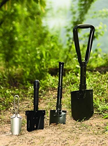AceCamp 12 in 1 Survivor Multi-Tool Shovel, Emergency Shovel Tool Kit for Car, Camping, Backpacking, Hiking, Hunting, Multipurpose Portable Axe Hatchet Combo, Tactical Survival Multifunction Shovel