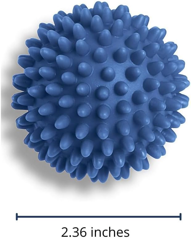 Reusable Laundry Dryer Balls, Plastic Anti-Static Fabric Softener, Reduces Wrinkles, Sustainable Cleaning Supplies, Essential Washing & Drying Aid for Soft, 6 Pack, 2.36 in (Blue/White/Red)