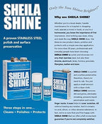 Shiela Shine 10 Oz. Stainless Steel Cleaner and Polish Spray, Removes Grease, Fingerprints, Watermarks, Household Kitchen Cleaner Spray for Stainless Steel Ideal for Appliances, Fridge, Sinks & Stoves