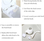 Swan Toilet Brush and Ceramic Holder Set,Cute Bathroom Decor, Non-Scratch Bristles, Space-Saving White Household Cleaning Tool for Bathtub