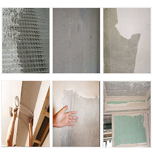 LLPT Drywall Repair Fiberglass Tape 6” x 100 Feet Industrial Grade Extra Strength Fiber Mesh Heavy Duty Self Adhesive for Seam Patch Wall Crack Seam Repair Color White (DRF610)