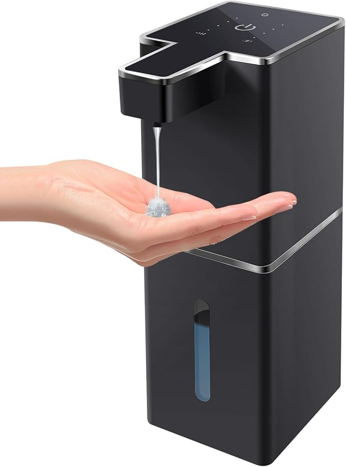 Automatic Liquid Soap Dispenser Touchless Soap Dispenser 380ml/12.8oz Rechargeable, Wall Mounted,4 Levels Adjustable Auto Soap Pump for Bathroom Kitchen Dish Soap