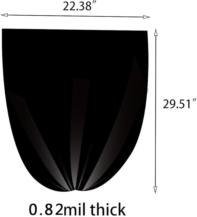8 Gallon Trash Bags, 170 Counts, Black Trash Cans Liners