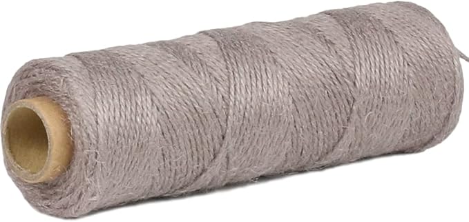 2mm 328ft Colored Natural Jute Twine String for Gift Wrapping Craft Baker Plant Christmas Ribbon Twine Handmade Arts Decoration Thin Packing String Home Decor