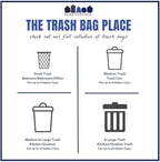 Plasticplace 33 Gallon Trash Bags │ 11 Microns │ Clear High Density Garbage Can Liners │ 33” X 40” (500Count)