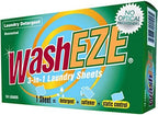 Washeze Detergent Sheets (60 loads of laundry) Unscented Laundry Sheets Convenient For Traveling Best Value LiquidlessTechnology- No Plastic Jugs