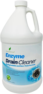 Natural Elements Enzyme Drain Cleaner | Digest Grease, Fats, and Paper Buildup in Drains, Septic Tanks, Grease Traps, Pipes (1 Gallon)