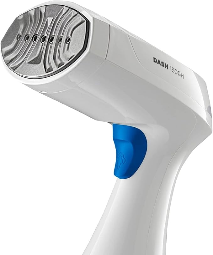 Reliable Dash 150GHB Portable Garment Steamer,Handheld Steamer with Fabric Brush, Light Weight Travel Steamer with Continuous Steam and Auto Shut-off, Shirt, Pants & More (White)