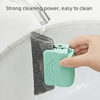 Magic Window Track Cleaner - 2024 New Groove Cleaning Brush Tools Set, Hand-held Cleaner Brushes for Tracks, Gaps, Tiles, Lines, Shutters, Car Vents (Green, 3PCS)