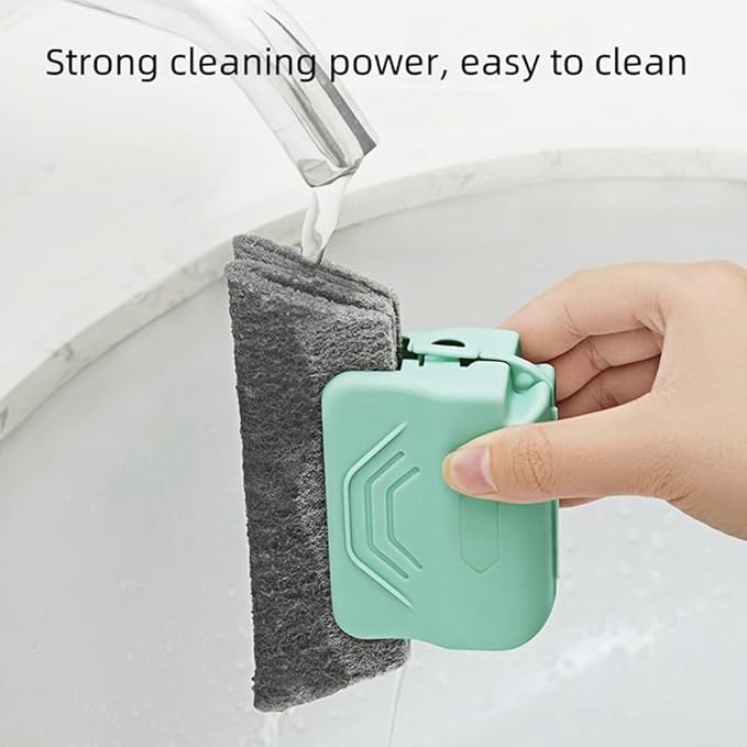 Magic Window Track Cleaner, 2024 Upgraded Window Groove Cleaning Brush Tools Set, Hand-held Window Track Cleaner Brushes Tools Set for Window lides Gaps Tile Lines Shutter Car Vents (Gray 3PCS)