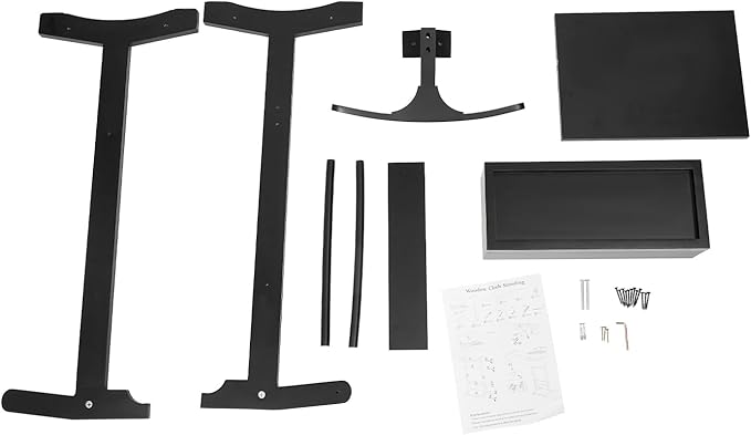 Valet Stand for Man and Women, Wood Suit Rack Suit Valet Stand with Top Tray, Storage Drawer, Bottom Shoe Rack, Freestanding Clothes Rack for Living Room, Entryway, Bedroom, Office, Black (Black)