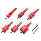 Hole Saw Kit, LAIWEI Hole Saw, Power Drill Tool for Drilling Wood, PVC, Aluminium Profiles, Drywall, 9 Piece Hole Saw Set(19 22 25 28 30 35 mm)