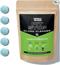 WASH&WHIPS Window/Glass Cleaner Refill Tablets - 75ct (Makes 75 Gal) - Streak-Free, Cleans Glasses, Windows, Windshields - Car, Office, Home & Kitchen
