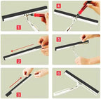 2PCS Replacement Silicon Rubber Squeegee Blade, 10 Inch Black