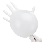 Disposable Nitrile Exam Gloves, 3-mil, Medium, Box of 100, White Nitrile Gloves Disposable Latex Free for Medical, Cleaning, Cooking & Esthetician, Food-Safe, Powder-Free, Non-Sterile