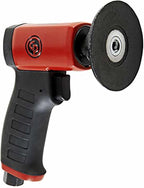 Chicago Pneumatic CP7202 - Air Random Rotary Sander Tool, Home Improvement, Polisher, Rust Removal, Rotary Tool, Pistol Handle, Hook & Loop, 3 Inch (75 mm), 0.2 HP/ 150W - 15000 RPM, One Size, Factory