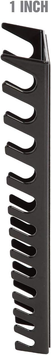 OEMTOOLS 22176 Pro Magnetic Wrench Organizer, 12 Wrench Storage Rail, SAE and Metric Tool Drawer Organizers For Tool Boxes And Metal Surfaces, Black