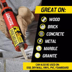 Loctite PL Premium Polyurethane Construction Adhesive, Versatile Construction Glue for Wood, Concrete, Stone, Metal & More- 28 fl oz, Cartridge, 12 Pack