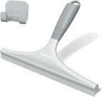 All-Purpose Shower Squeegee for Glass Doors, Silicone Squeegee for Bathroom, Shower Doors, Mirrors, Tiles, 10 inch, Grey