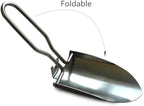 Lightweight Mini Shovels, Stainless Steel Foldable Garden Trowel, Handy Camping Shovel for Gardening and Potting Folding Tool