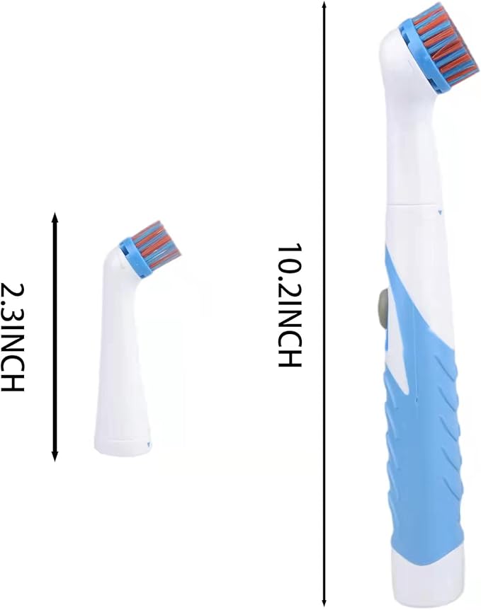 Electric Brush with 4-in-1 Multiple Brush Heads, Cordless Motorized Cleaning Brush for Bathroom, Toilet, Kitchen, Tile, Crevice