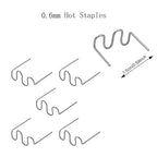 1000PCS Welding Rods Hot Staples Plastic Repair Machine Welding Staples for Hot Stapler Repair Car Bumpers Machine Dashboards Lamp Holders Daily Plastics Supplies Plastics Rings 0.8mm 0.6mm Staple