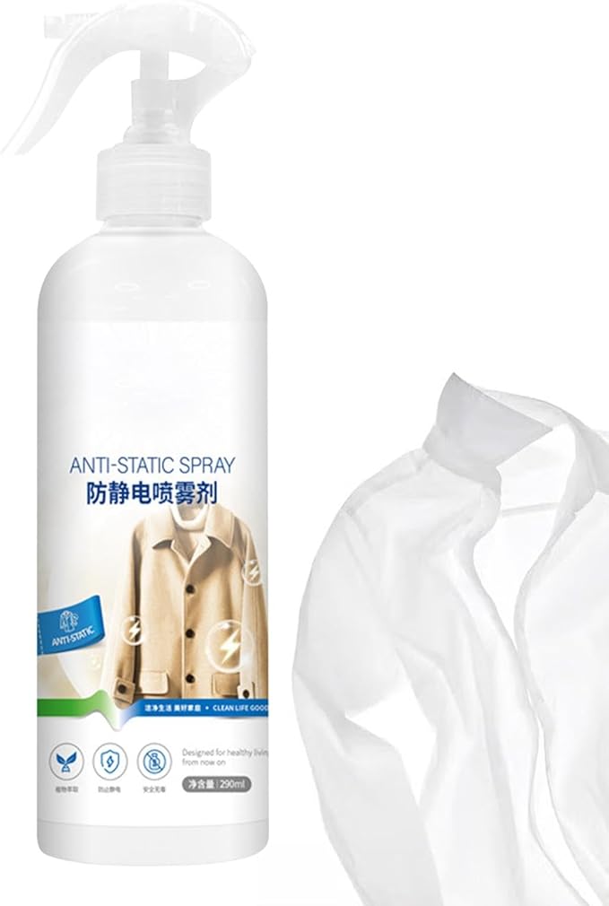 Static Guard Spray - Anti-Static Spray For Clothes, Static Cling Remover Spray | Fabric Spray For Clothes, Static Control Spray For Home, Travel-Friendly Anti-Cling Spray, Easy-to-Use, frash Scent Sta