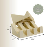 Silicone Soap Dish – 2 Pack, Waterfall Drainer Soap Holder for Bathroom, Suction Cups for Non-Slip Saver for Bar Soap, Sponge Holder & Sink Organizer, Extend Life, Durable & Easy to Clean (Sand)