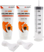Small Roller Brush Wall Repair Tool Refillable Paint Roller Brush for Emulsion 2-in-1 Wall Roller Brush Set Tool Wall DIY Creation Removing Wall Stains Eco-Friendly Latex Paint Repair Kit for Walls