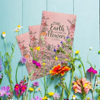 Bentley Seed Co. | The Earth Laughs in Flowers | Beautiful Illustrated Flower Design Art and Quote | Environmental Favor | Pollinator Wildflower Mix Seed Packets | Eco-Friendly Hand Out Gift | 25 Pack