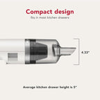 KitchenAid Go™ Cordless Kitchen Vacuum - Battery Included, KKVR121, Porcelain White