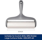 Large Surface Roller Refill for Scotch-Brite 50% Stickier Lint Roller, Works Great On Pet Hair (60 Sheets per Roll, 4 Pack)
