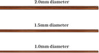 Quality Bronze Long Lasting Bonsai Training Wire Set of 3 Sizes - 1.0mm, 1.5mm, 2.0mm, Corrosion and Rust Resistant (32 Feet Each Size)