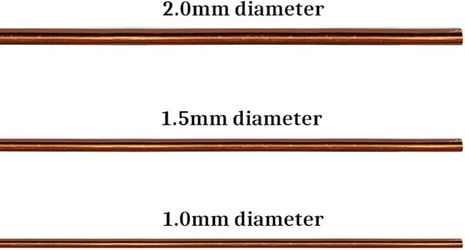 Quality Bronze Long Lasting Bonsai Training Wire Set of 3 Sizes - 1.0mm, 1.5mm, 2.0mm, Corrosion and Rust Resistant (32 Feet Each Size)