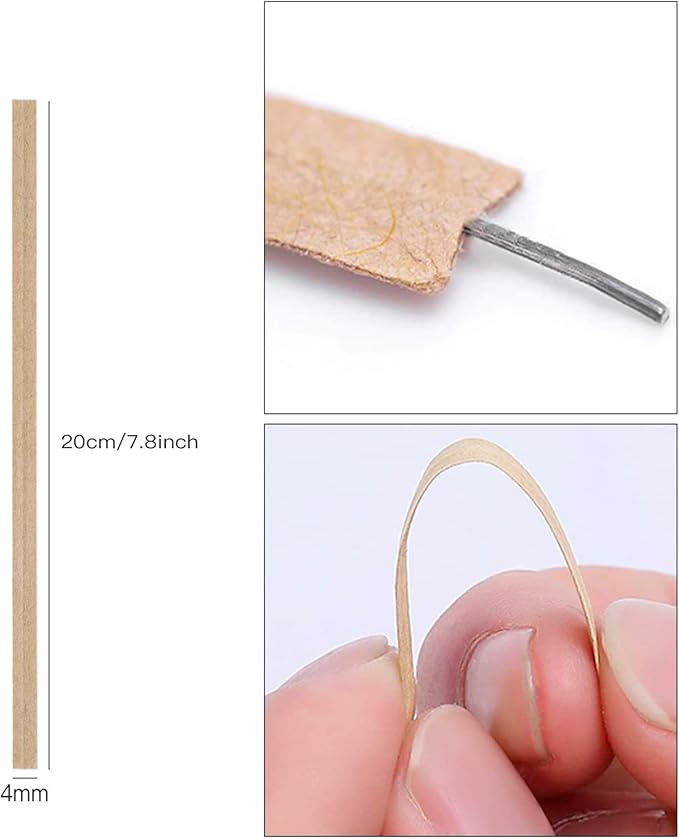 1000 Pcs Twist Ties, Kraft Paper Twist Ties Plant Ties Reusable Bread Ties for Party Cello Candy Coffee Treat Bags Cake Pops