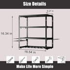 AZERPIAN Tool Organizer Heavy Duty Power Wall Mount for Drill and Cordless Tools Heavy Duty Rack for Garage Organization Workshop Pegboard (3 Layers 4 Slots)