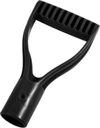 ID 1.26" Black Shovel D-Shaped Grip Handle,PVC Shovel D Straight Grip Handle,Plastic Spade Replacement Snow Removal Garden Accessorie Backyard Digging,7.09×3.74-in(H*T)